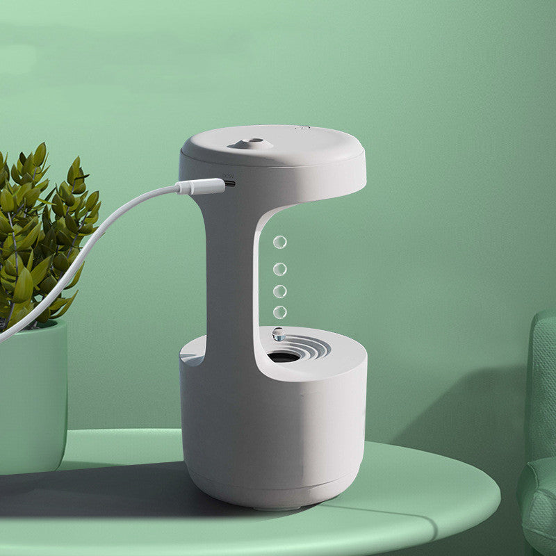 Anti-Gravity Humidifier With Clock Water Drop Backflow Aroma Diffuser Large Capacity Office Bedroom Mute Household Sprayer ALPENZO