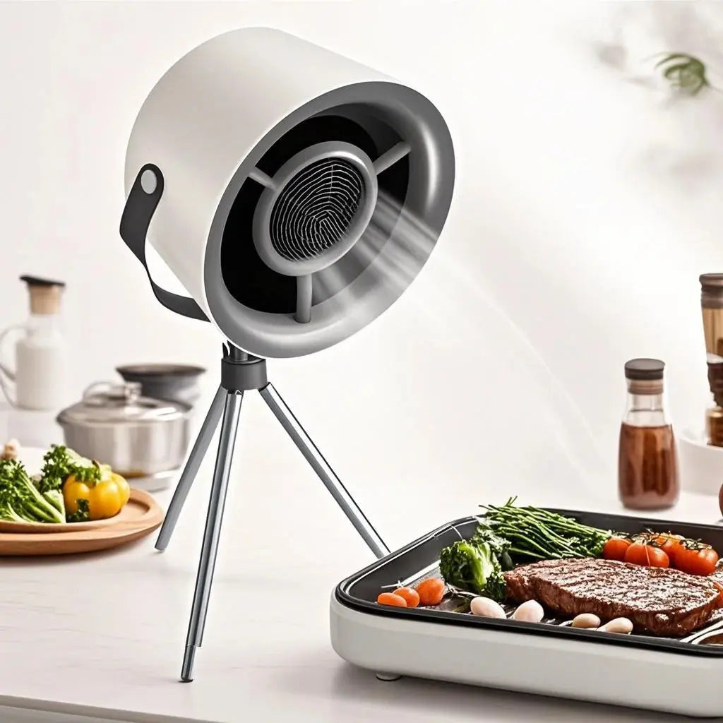 New USB Desktop Range Hoods Portable Exhaust Fan Small Kitchen Hood Extractor Barbecue Large Suction Cooker Hood - ALPENZO