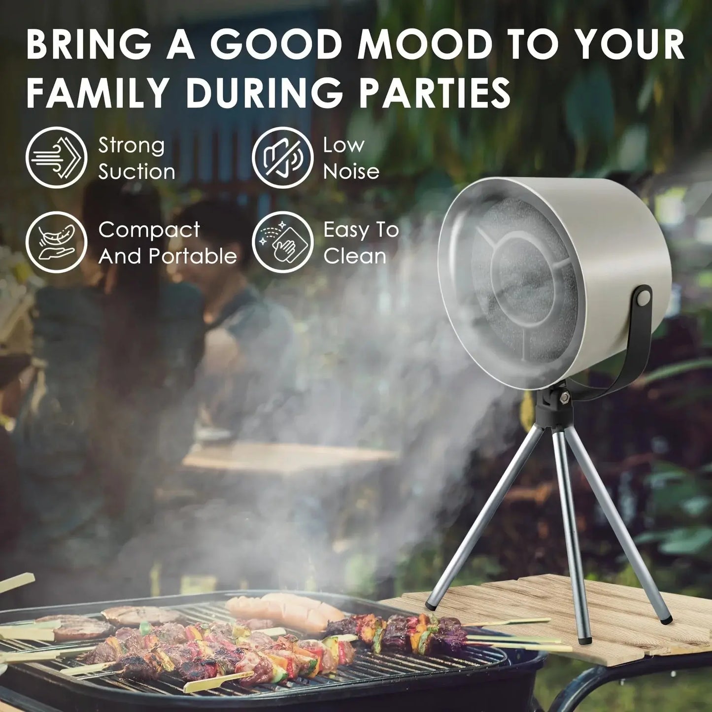 New USB Desktop Range Hoods Portable Exhaust Fan Small Kitchen Hood Extractor Barbecue Large Suction Cooker Hood - ALPENZO