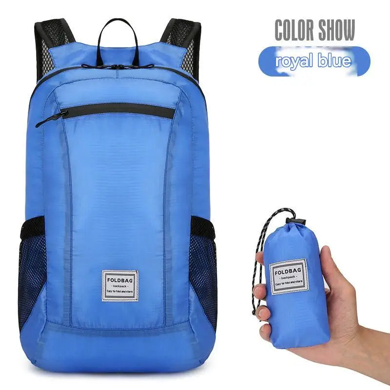 Outdoor Ultra-light Travel Portable Folding Backpack Waterproof Skin Storage Bag Mountaineering Leisure Sports Backpack