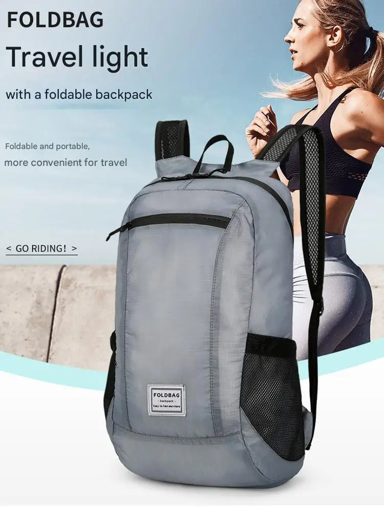 Outdoor Ultra-light Travel Portable Folding Backpack Waterproof Skin Storage Bag Mountaineering Leisure Sports Backpack