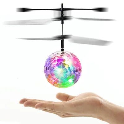 LED Flying Ball Infrared Induction Aircraft Gesture Control Toys Luminous Flight Balls Electronic Colorful Light Mini Helicopter ALPENZO