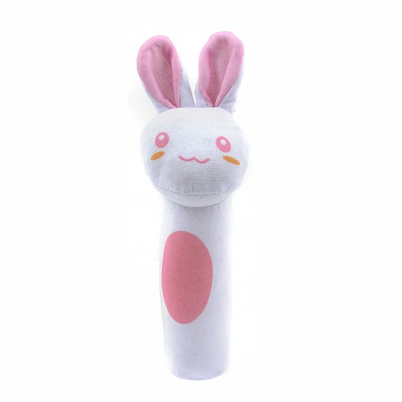 QWZ Hot Cute Baby Rattle Toys Rabbit Plush Baby Cartoon Bed Toys for Newborn 0-24 Months Educational Toy Sheep Bear Hand Bells ALPENZO