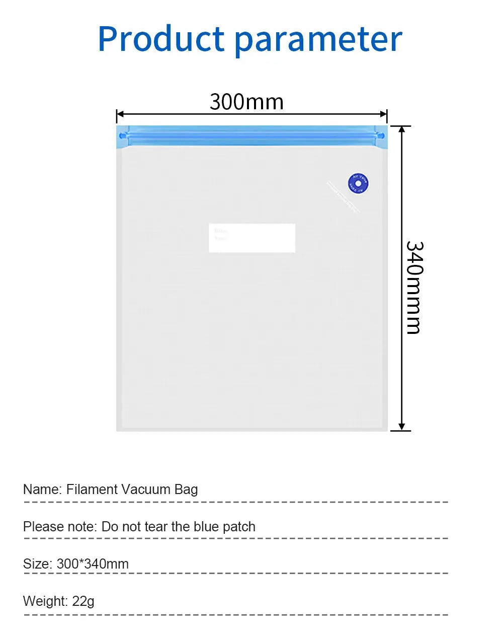 PLA ABS TPU PETG Filament Vacuum Bag With Handle Air Pump 3D Printer Filaments Storage Bag Dryer Keep 3D Printing Accessories - ALPENZO