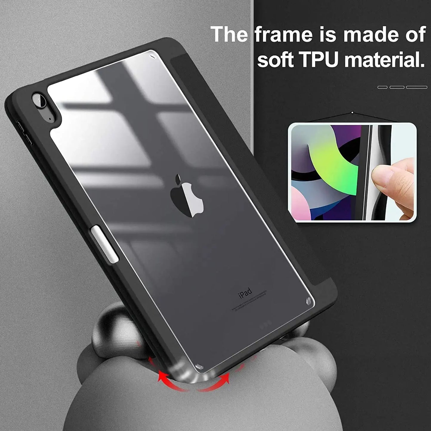 For iPad Case 10.2 9th 8th 7th 10 10th Generation Pro 11 13 2024 12.9 2022 Cover Pencil Holder Funda For iPad Air 5 4 10.9 Cases - ALPENZO