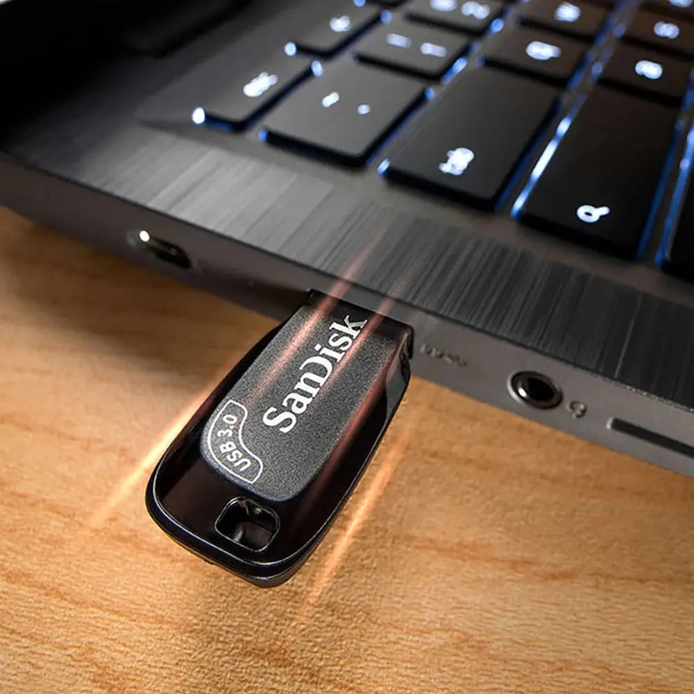 Original SanDisk USB 3.2 USB Flash Drive CZ410 32GB 64GB 128GB 256GB Pen Drive Memory Stick Black U Disk Mini Pendrive - ALPENZO