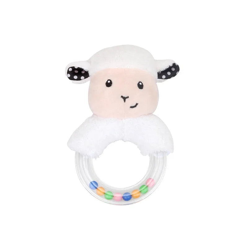 QWZ Hot Cute Baby Rattle Toys Rabbit Plush Baby Cartoon Bed Toys for Newborn 0-24 Months Educational Toy Sheep Bear Hand Bells ALPENZO