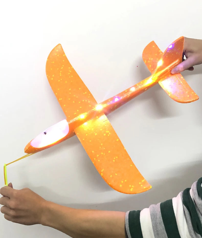 50CM Big Foam Plane Glider Hand Throw Airplane Light Inertial EPP Bubble Planes Outdoor Launch Kids Toys for Children Boys Gift ALPENZO
