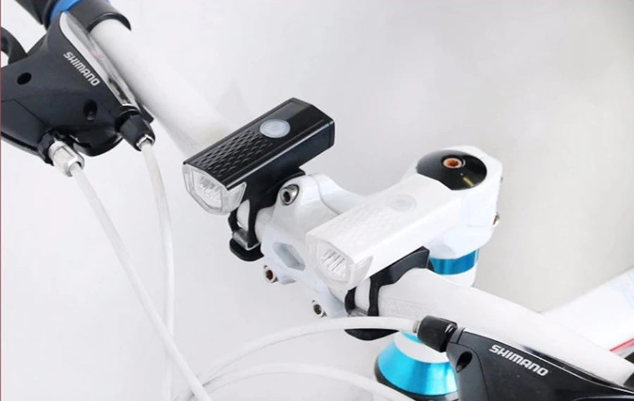 USB Rechargeable Bike Lights Set Bicycle Front Light Rear Lamp Easy to Install 3 Modes Headlight Taillight Cycling Accessories