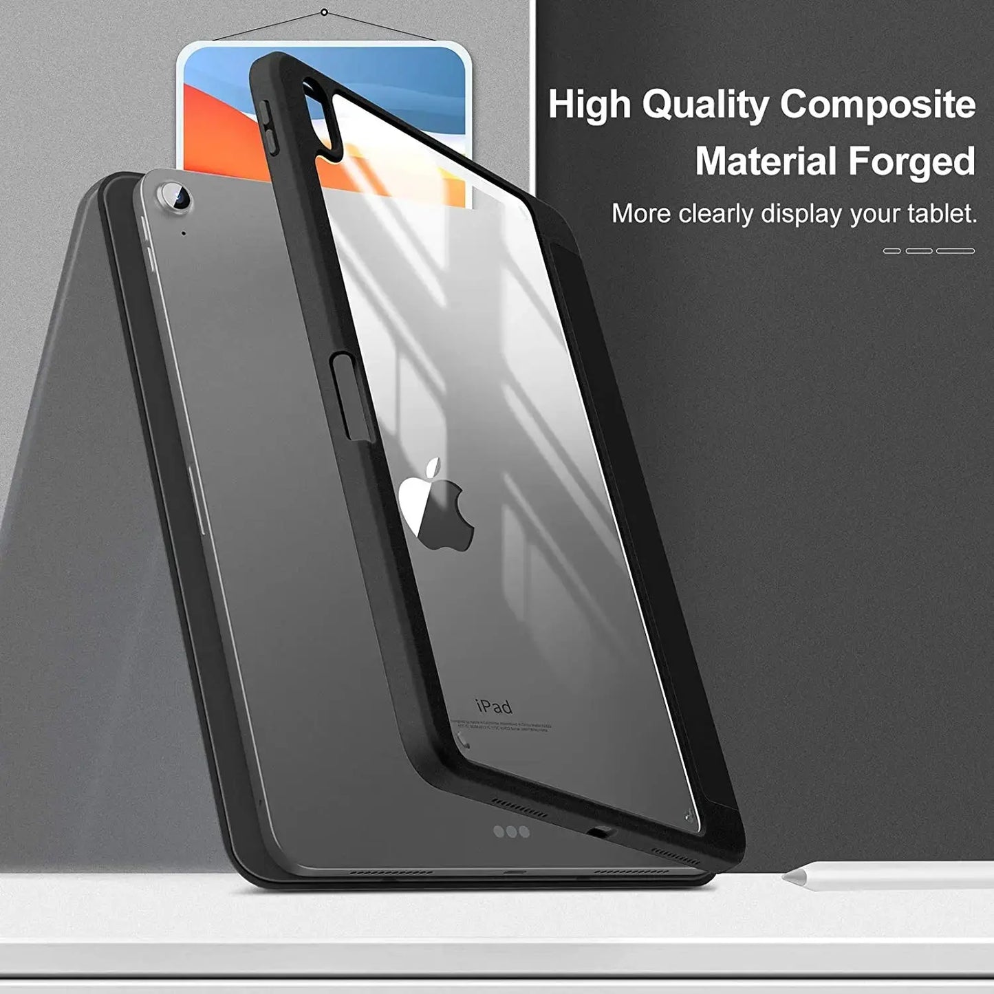 For iPad Case 10.2 9th 8th 7th 10 10th Generation Pro 11 13 2024 12.9 2022 Cover Pencil Holder Funda For iPad Air 5 4 10.9 Cases - ALPENZO
