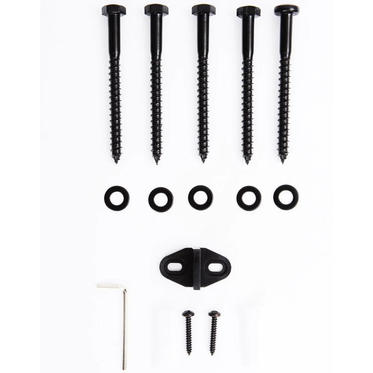 HOMCOM Kit Instalacion Montaje Puerta Corredera Madera Puertas Corredizas Riel Acero - ALPENZO