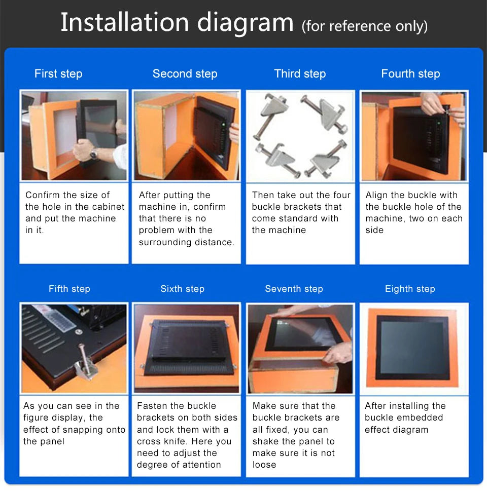 12" 10" 15 Inch Industrial Tablet Panel PC Desktop Computer Resistive Touch Core i3 Win XP/7/10 System USB SSD WiFi Mini PC - ALPENZO