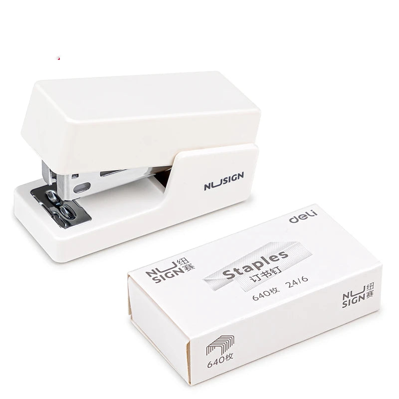 KHINSUN Mini Stapler Set Portable Color Paper Binding Machine Use 24/6 26/6 Staples Fashion Stationery Office Supplies ALPENZO