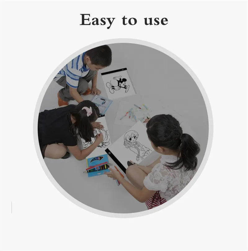 A4 Level Dimmable Led Drawing Copy Pad Board Children's Toy Painting Educational Kids Grow Playmates Creative Gifts For Children ALPENZO