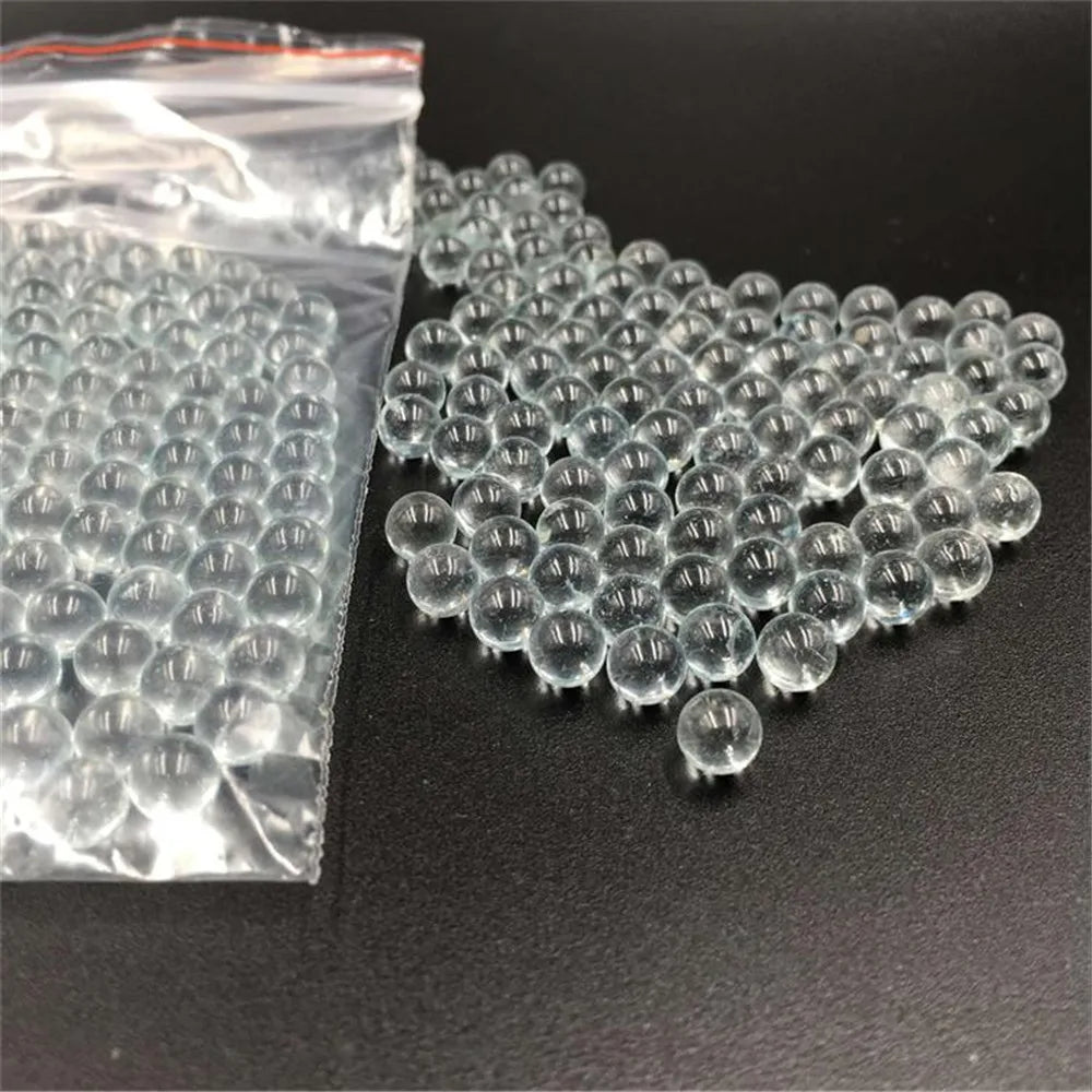 200pcs 6mm Pinball Glass Ball Use for shooting Extra Hyaline Glass BB Bullets Ball Circular Particle Pellets Hunting