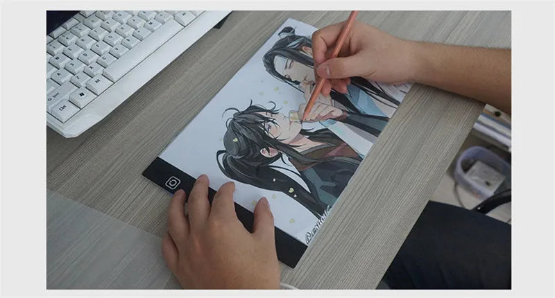 A4 Level Dimmable Led Drawing Copy Pad Board Children's Toy Painting Educational Kids Grow Playmates Creative Gifts For Children ALPENZO