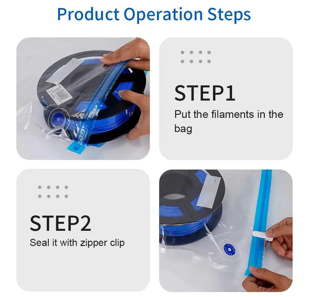 PLA ABS TPU PETG Filament Vacuum Bag With Handle Air Pump 3D Printer Filaments Storage Bag Dryer Keep 3D Printing Accessories - ALPENZO