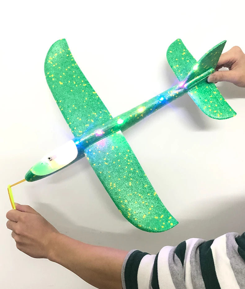 50CM Big Foam Plane Glider Hand Throw Airplane Light Inertial EPP Bubble Planes Outdoor Launch Kids Toys for Children Boys Gift ALPENZO