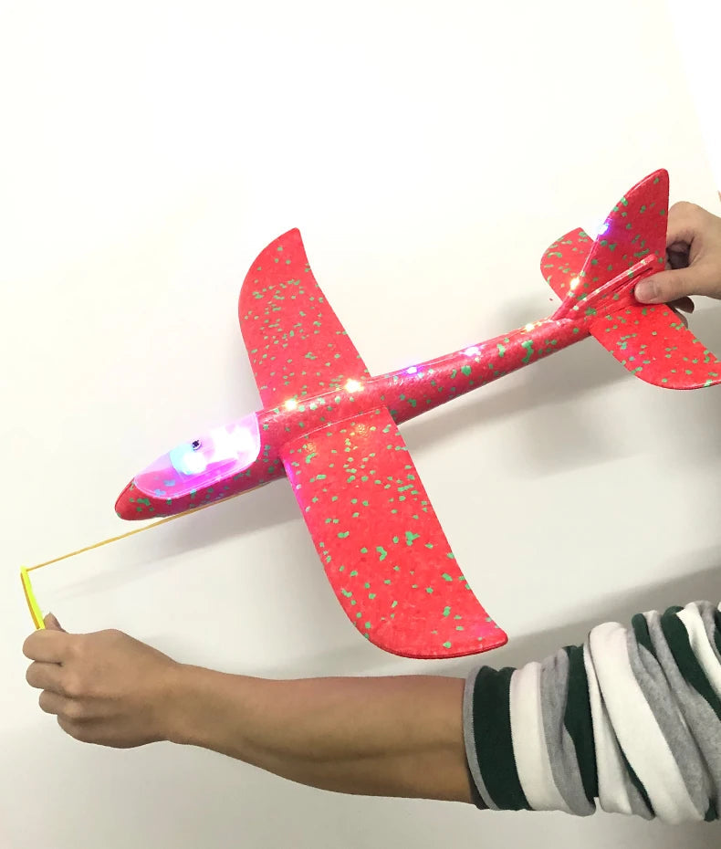 50CM Big Foam Plane Glider Hand Throw Airplane Light Inertial EPP Bubble Planes Outdoor Launch Kids Toys for Children Boys Gift ALPENZO