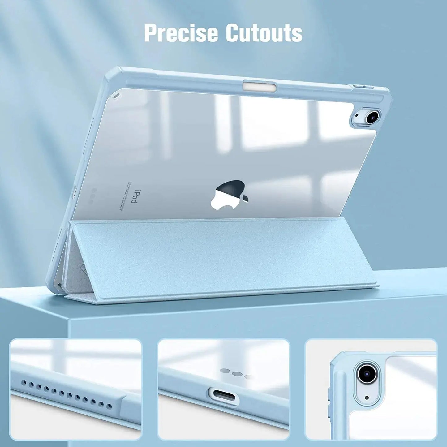 For iPad Case 10.2 9th 8th 7th 10 10th Generation Pro 11 13 2024 12.9 2022 Cover Pencil Holder Funda For iPad Air 5 4 10.9 Cases - ALPENZO