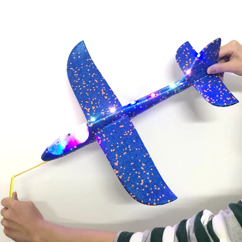 50CM Big Foam Plane Glider Hand Throw Airplane Light Inertial EPP Bubble Planes Outdoor Launch Kids Toys for Children Boys Gift ALPENZO