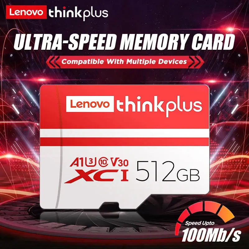 thinkplus Mini SD Card Class 10 TF Flash Card 32GB-256G Memory Card For Mobile Phone PC Speaker HD Camera Game Switch for Lenovo - ALPENZO