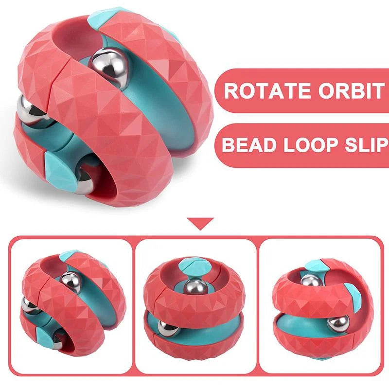 Orbit Ball Toy, Fidget Cubes Top Spinning Toy, as Stress Relief Gifts & Creative Decompression Toys, Puzzle Games for Kids ALPENZO