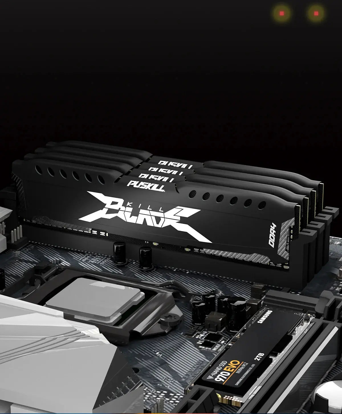 PUSKILL Memória RAM DDR4 16GB 8GB 1.2V 3200MHz 2666MHz Desktop Computer UDIMM Cooling Vest Memory Memoria - ALPENZO