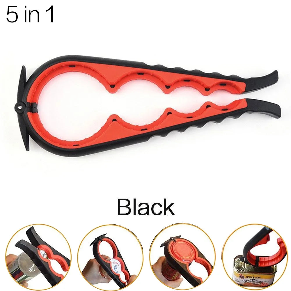 JJYY Multi-functional Home Kitchen Can Opener Non-slip Twist Bottle Opener Lid Opening Tool Kitchen Supplies - ALPENZO