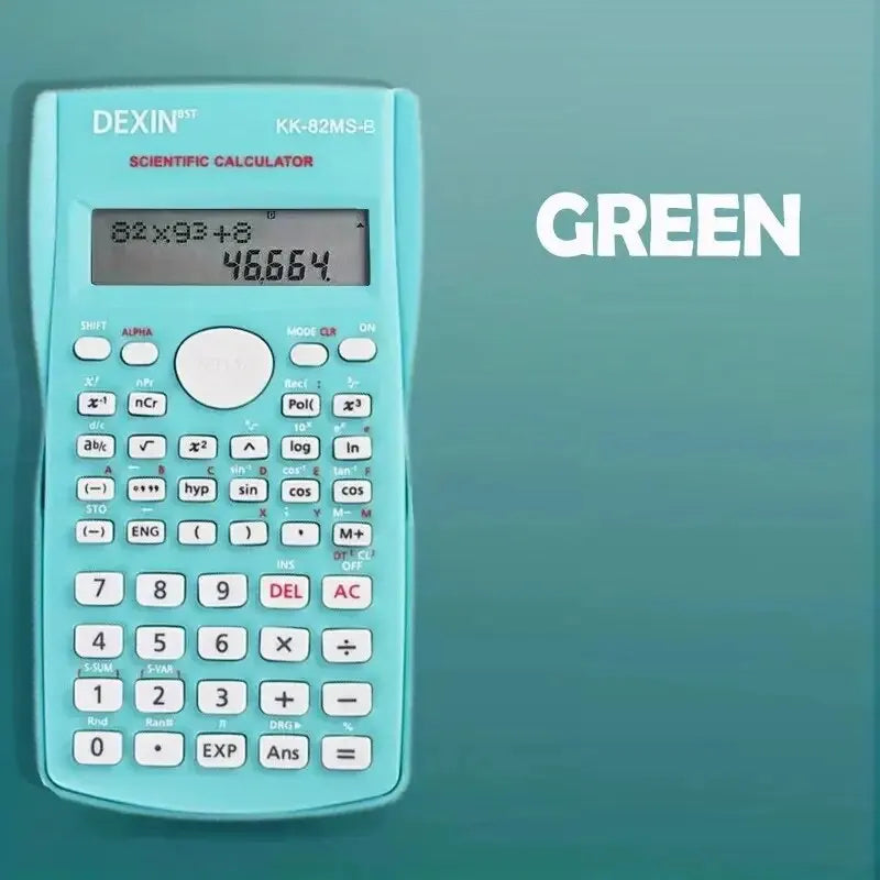 1pc Engineering Scientific Calculator 2 Line Function Calculator Fraction Calculator Statistic Calculator For School Calculator ALPENZO
