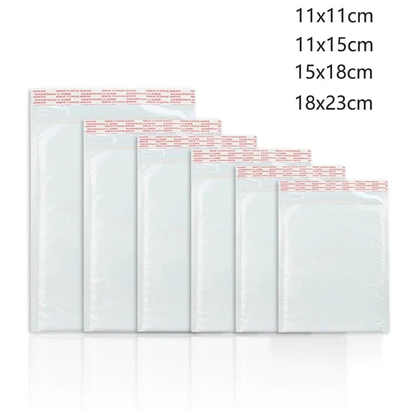 Multifunctional Self-Seal Business Mailing Packages White Foam Bubble Envelopes Adhesive Waterproof Shipping Bags for Packing ALPENZO