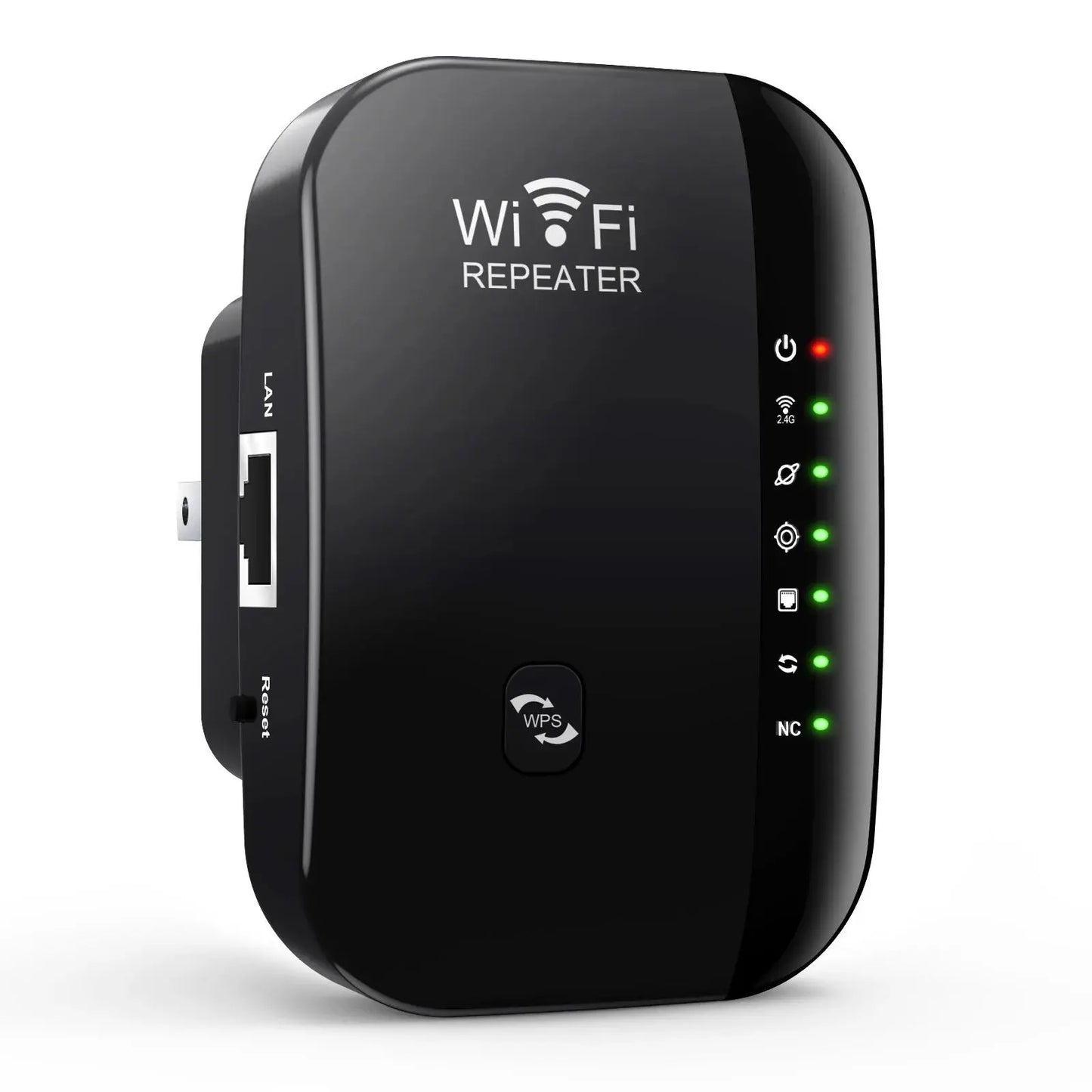 Wireless WiFi Repeater 300Mbps WiFi Extender Amplifier Booster Router 802.11N WPS Long Range 7 Status Light WiFi Repeater for PC - ALPENZO