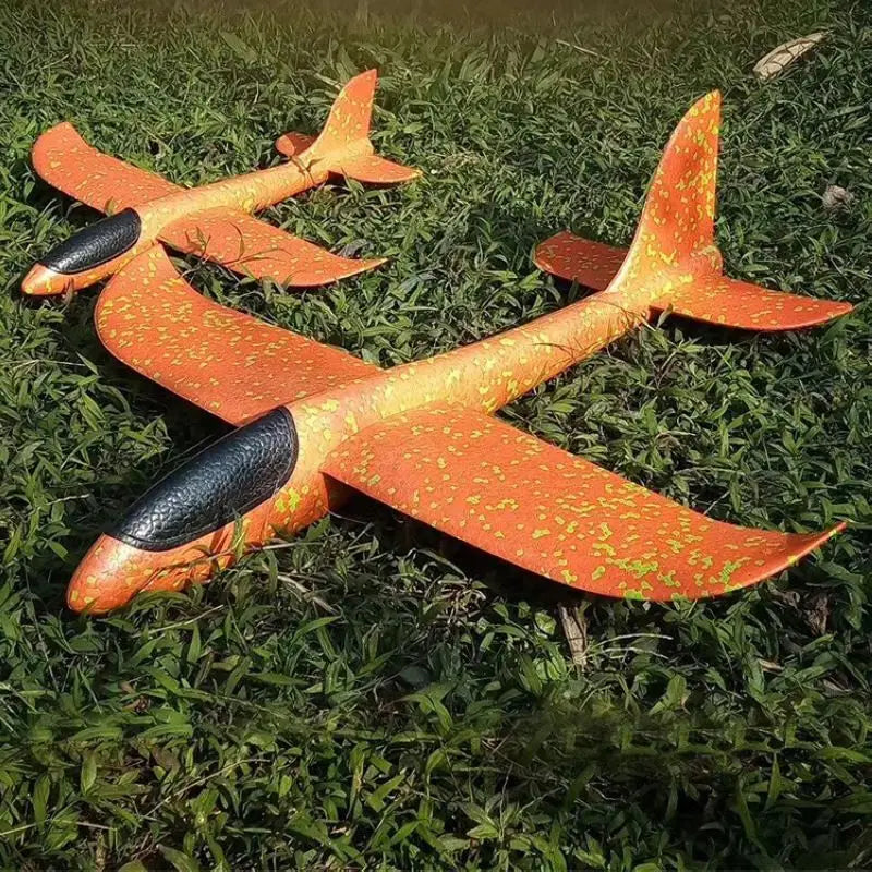Large Foam Plane Glider Hand Throw Airplane Inertial EPP Bubble Planes Outdoor Launch Kids Toys for Children Boys Gift ALPENZO