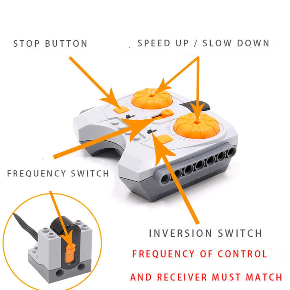 Technical MOC Power Functions Parts M L XL Servo Motor Train Buggy Motor IR Remote Compatible With Legoeds 8881 8883 5292 8886 ALPENZO