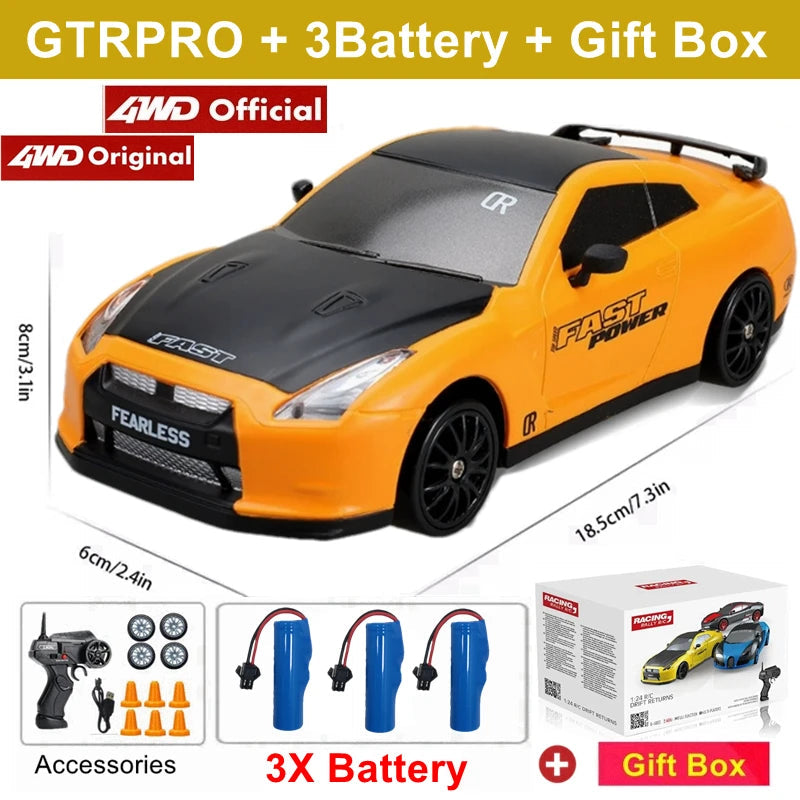 2.4G High speed Drift Rc Car 4WD Remote Control AE86 Model GTRPRO Vehicle Car RC Racing Cars Toy for Children Christmas Gifts ALPENZO