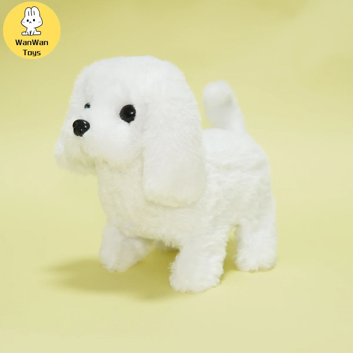 Plush Electric Puppy Simulation Pet Dog Can Walk Teddy Dog Golden Retriever Bichon Frize Dog Children Can Bark Run And Rock ALPENZO