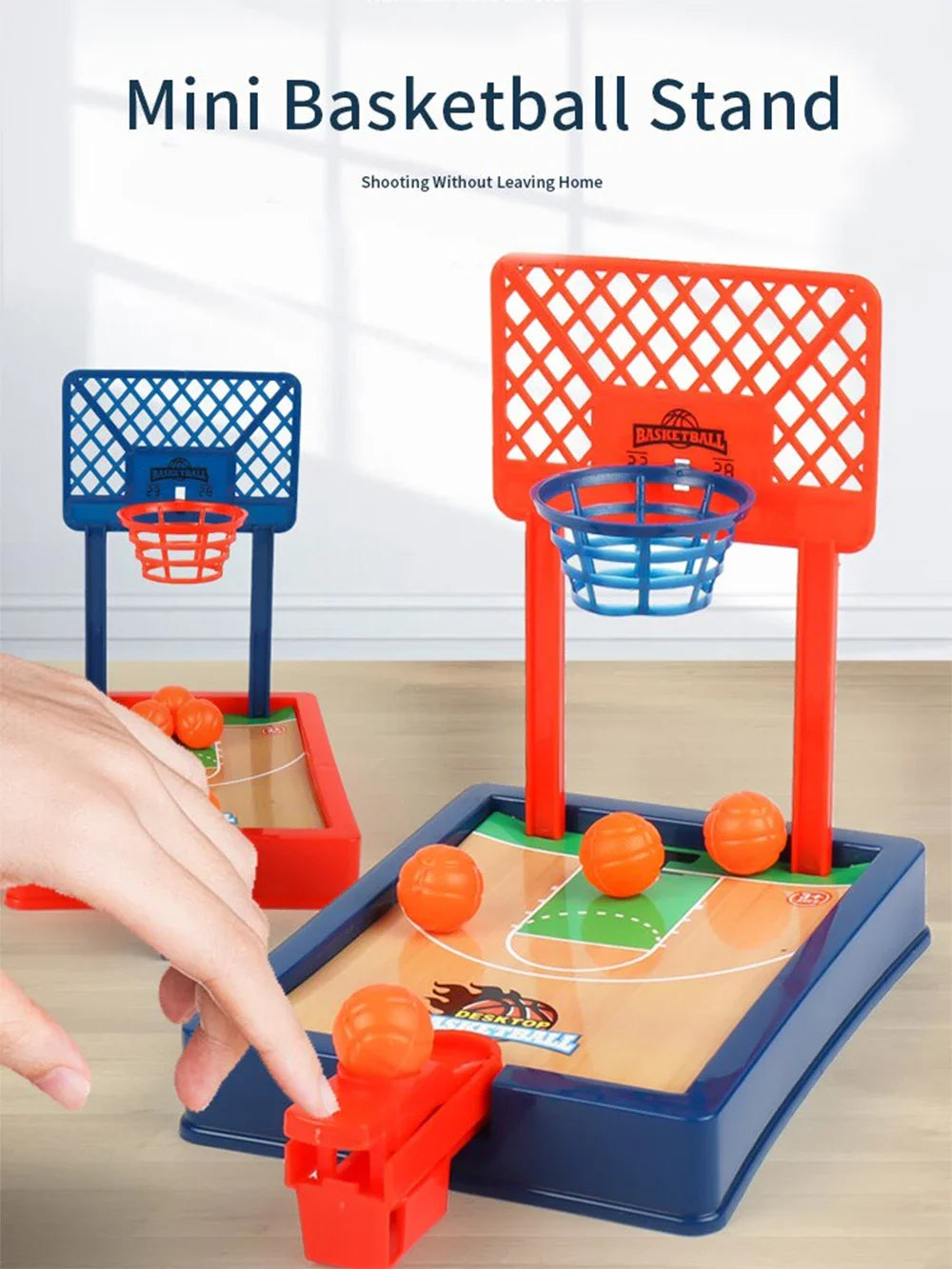 Mini basketball machine desktop portable travel or office game set, suitable for indoor or outdoor use. Fun toys Christmas gifts ALPENZO