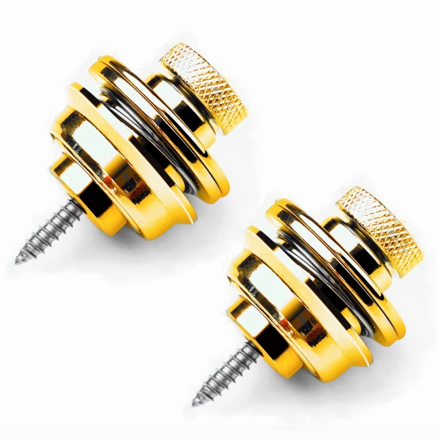 Miwayer Guitar Strap Lock 1 PCS Heavy Duty Metal Button Security Straplock for Electric Acoustic Guitar Bass Ukulele