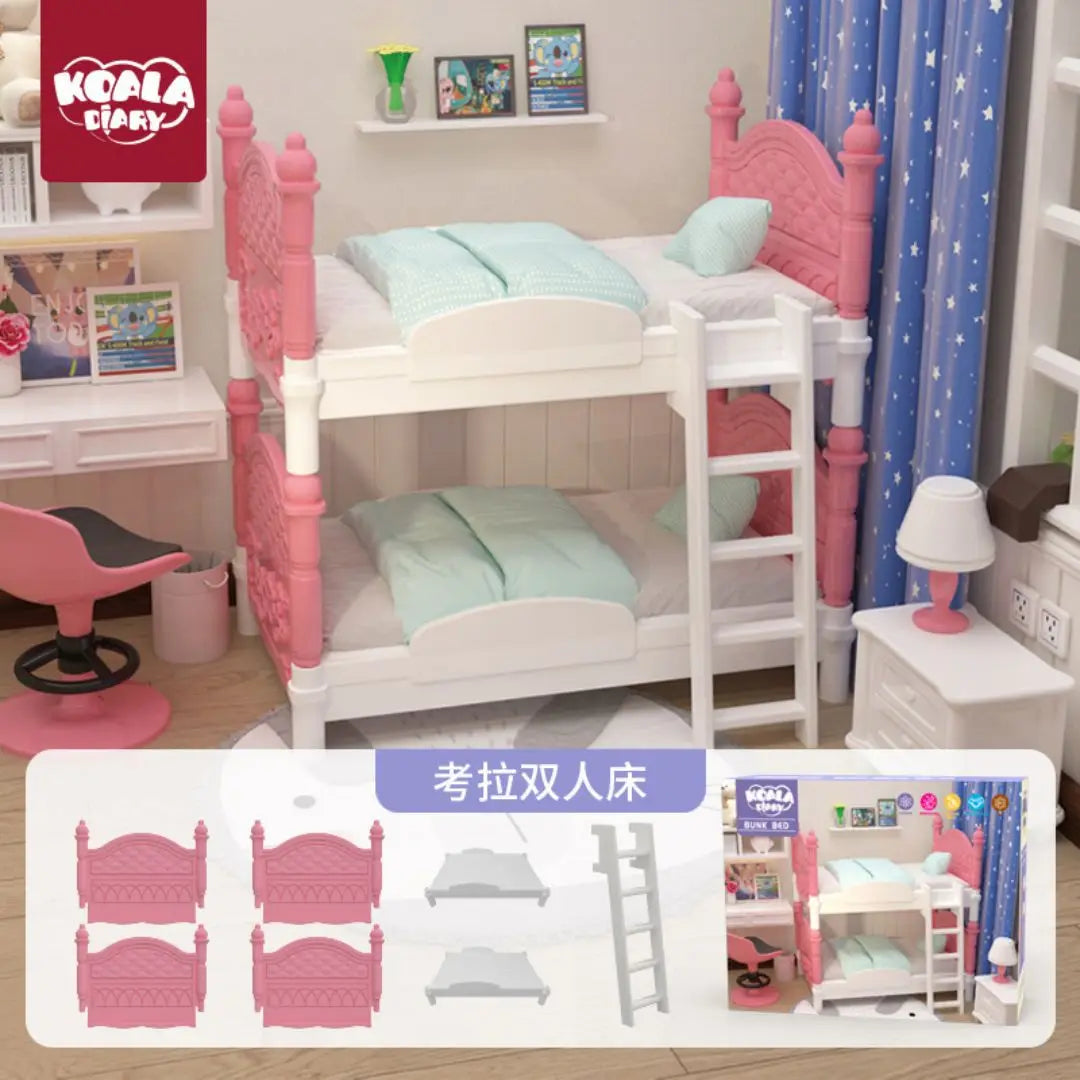 miniature items dollhouse furniture accessories living room bedroom supermarket shopping games family interaction doll kids toys ALPENZO