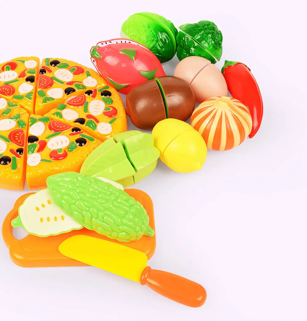 3-6 Years Old Child Vegetables and Fruits Children's Kitchen Toys Set Puzzle Early Education Children's Play House Toys Girl Toy ALPENZO