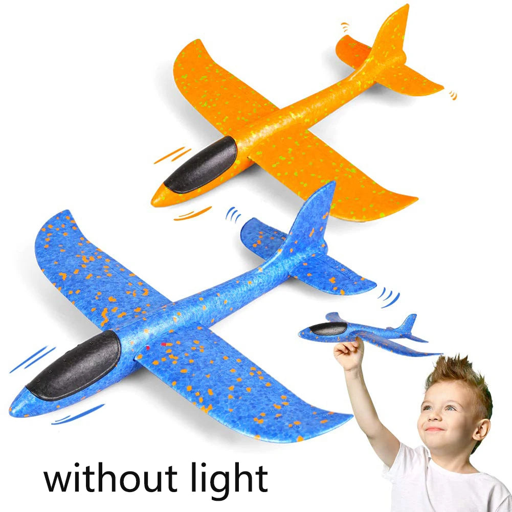 Large Foam Plane Glider Hand Throw Airplane Inertial EPP Bubble Planes Outdoor Launch Kids Toys for Children Boys Gift ALPENZO