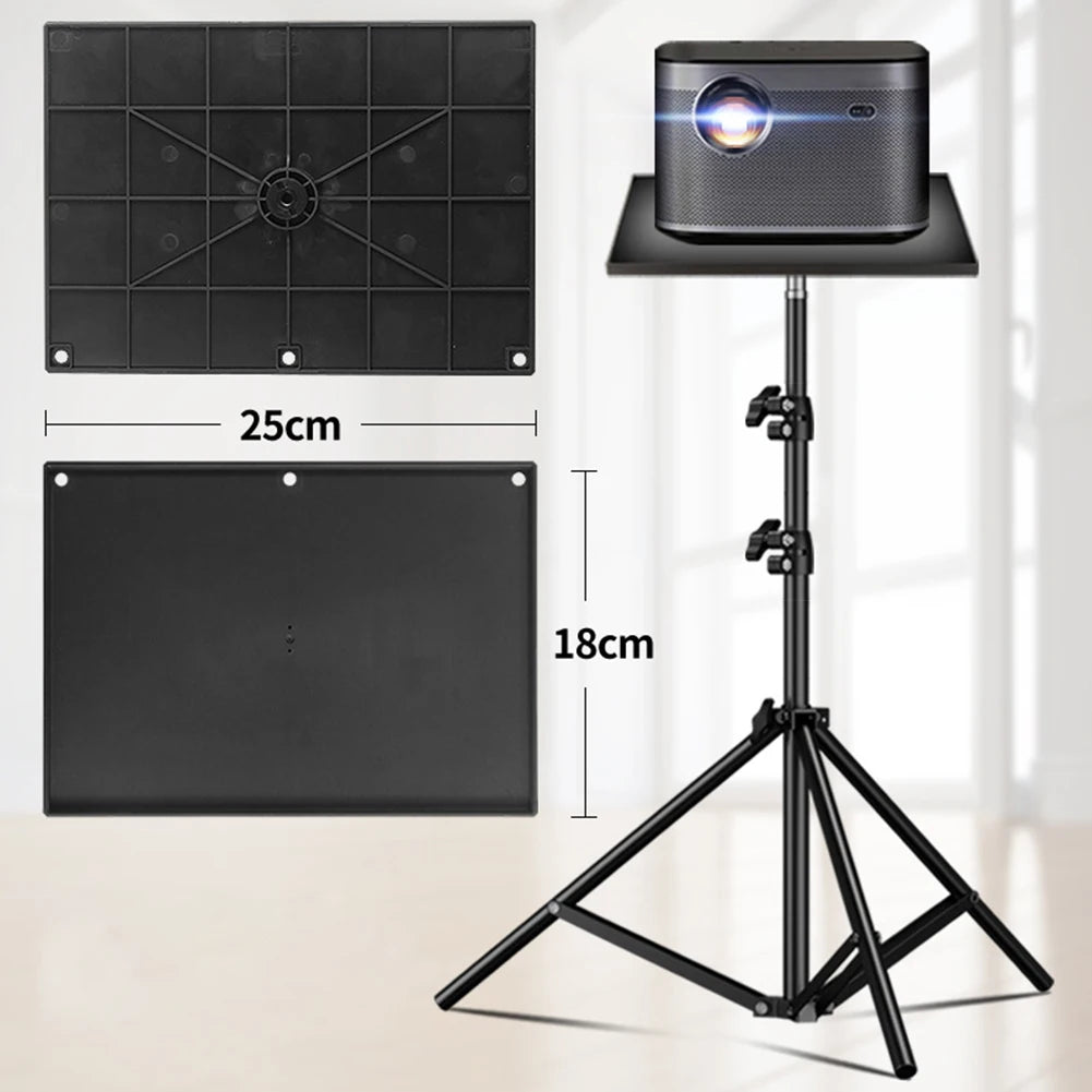 Projectors Tray Tripod Stand Sound Card Projectors Tray Platform Holder Black Plastic 1/4in Screw Adapter