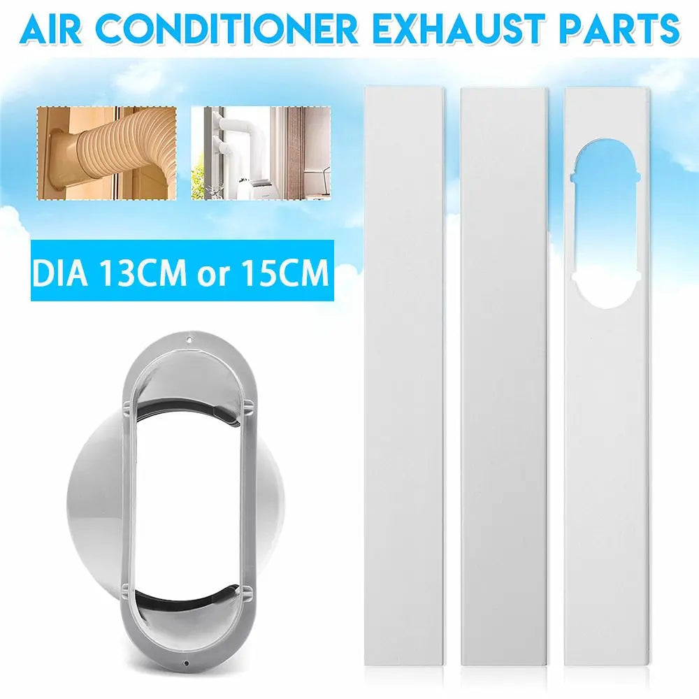 Newest Portable Window Kit Slide Plate Adjustable Adaptor Wind Shield Exhaust Hose Tube Connector Air Conditioner Accessories - ALPENZO