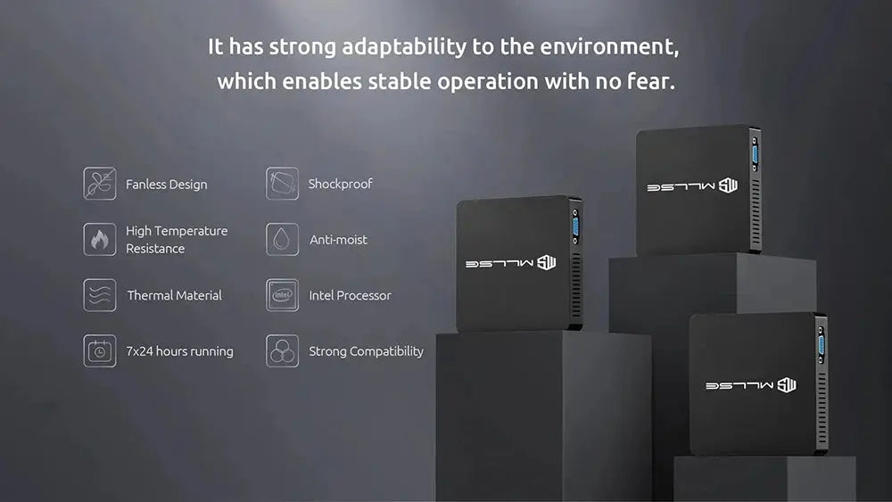 MLLSE M2 Pro Mini PC Powerful 8GB RAM, 256GB SSD, Intel J3710, Windows 10 - Compact & Ideal for Home, Business & Gaming - ALPENZO