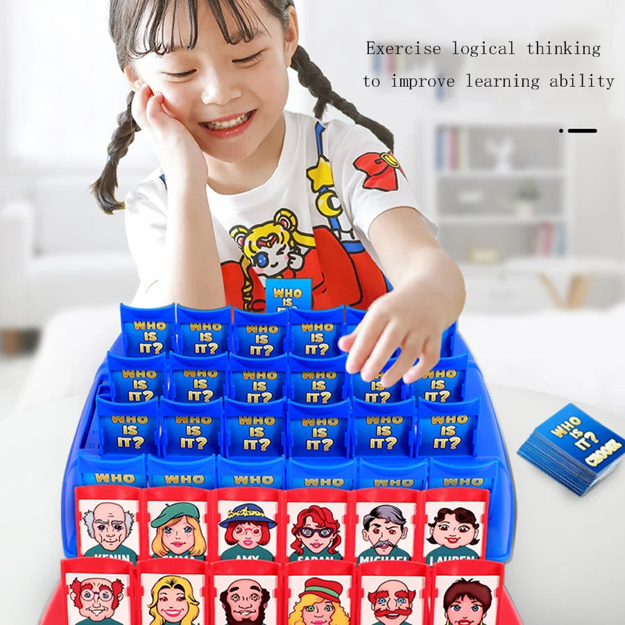 Guess Who I Am in a Table Game Guess Who the Character Is Card Board Logic Training Parent-child Interaction Intellectual ALPENZO