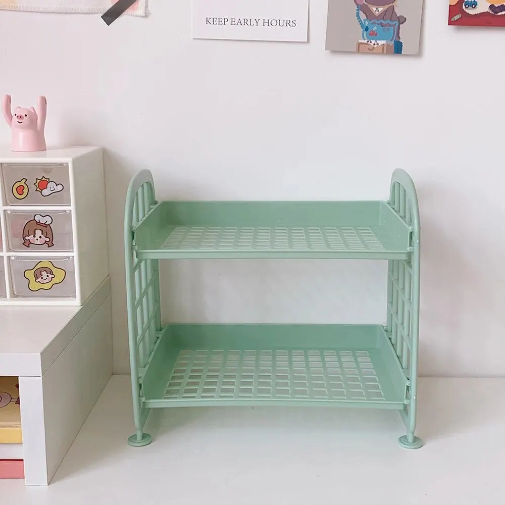 1PC High Appearance Horizontal Desktop Storage Shelf Simple Multi-storey Dormitory Storage Shelf Computer Office Available ALPENZO