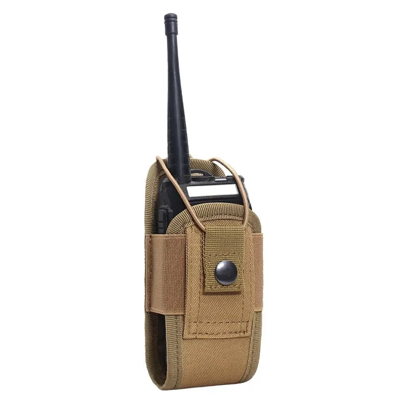 1000D Molle Radio Walkie Talkie Pouch Waist Bag Holder Pocket Portable Interphone Holster Carry Bag for Hunting Camping