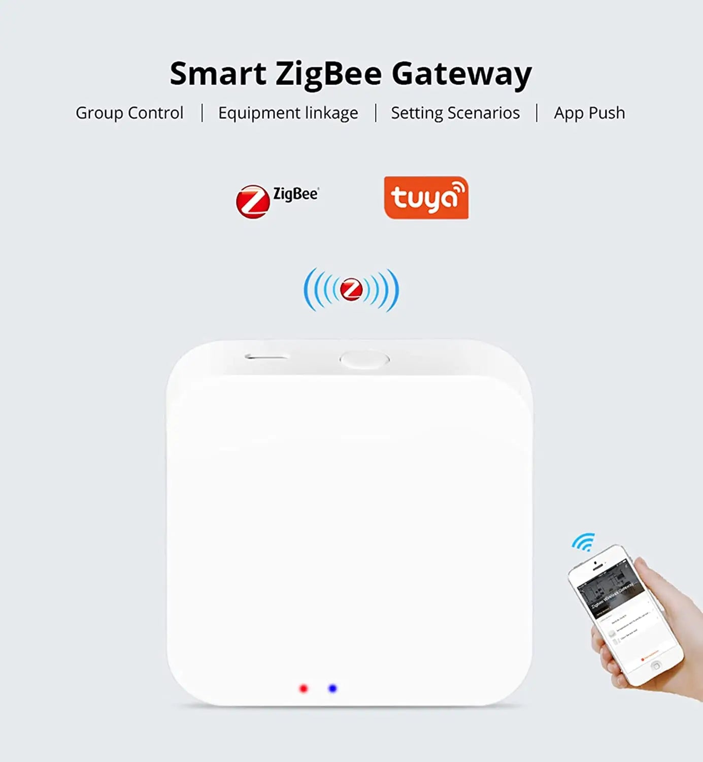 Tuya Zigbee 3.0 Gateway Hub Smart Home Wireless Bridge Smart Life APP Remote Control Automation Device Works with Alexa Google - ALPENZO