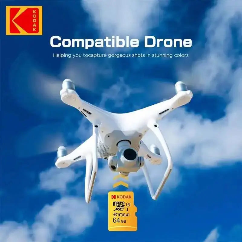 Kodak Micro SD Card Mini SD Class10 32GB 64GB 128GB 256GB High Speed Write Super Compatibility Phone Camera Meomory Card - ALPENZO