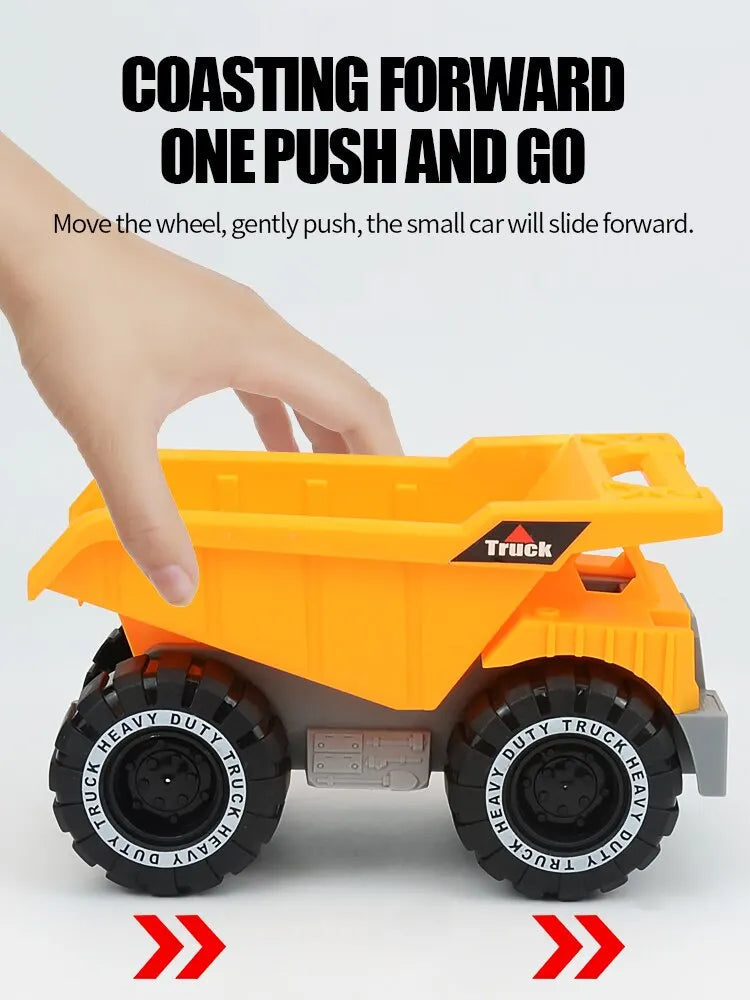 Excavator Dump Truck Model Toy Engineering Vehicle Set .Construction Fleet Toddler Early Education Construction Vehicles Toys ALPENZO